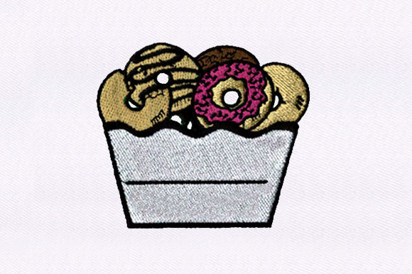 Basketful Doughnuts Embroidery Design Review