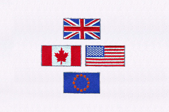 Eu, Us Uk Canada Flag Embroidery Design Review