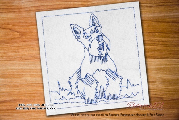 Scottie Dog Embroidery for Seasonal Creations
