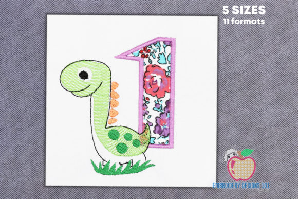 The Dinosaur in Green Applique Review