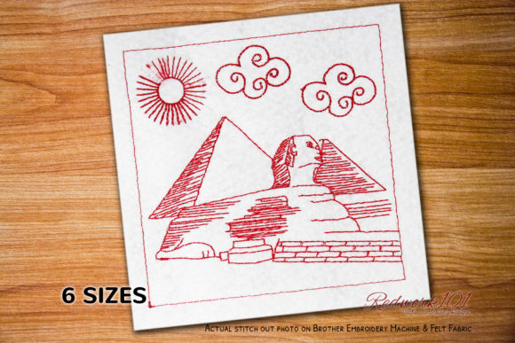 The Great Sphinx of Giza Redwork